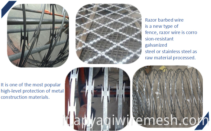 Bto-22 Galvanized Concertina Razor Wire Bashing Wire 15 anni Prova un buon prezzo